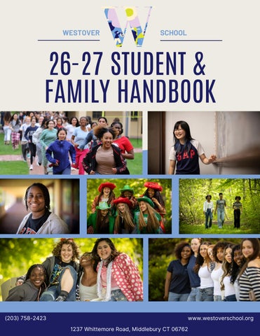 26-27 Westover School Student & Family Handbook Rev. 8.6.26