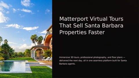 Matterport Virtual Tours for Interactive Property Showcases
