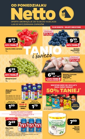 Netto gazetka od 10.08 do 14.08.2026