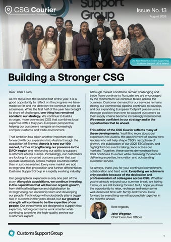 CSG Courier - August 2026