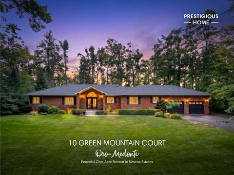 10 Green Mountain Court, Oro Medonte