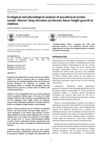Ecological and physiological analysis of paradoxical secular