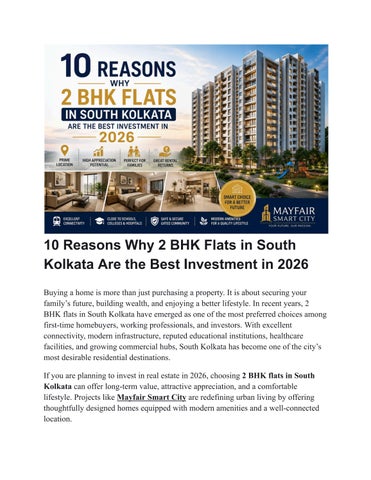 2 BHK Flats in South Kolkata