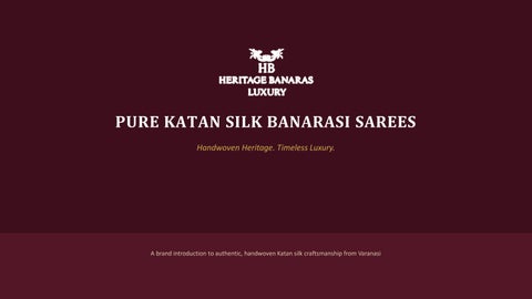 Pure Katan Silk Banarasi Sarees: Timeless Elegance