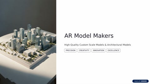 AR Model Makers -High-Quality Custom Scale Models & Architectural Models
