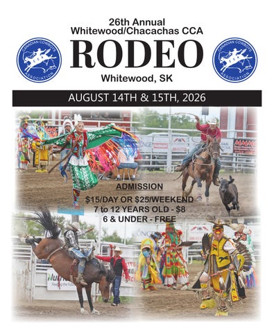 26th Annual Whitewood-Chacachas Rodeo Program