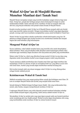 Wakaf Al QURAN