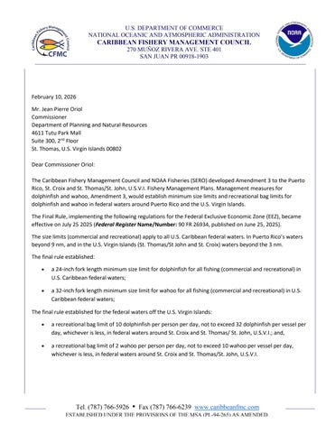  Letters requesting compatible regulations and responses