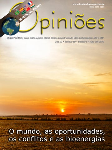 O mundo, as oportunidades, os conflitos e as bioenergias -OpAA89