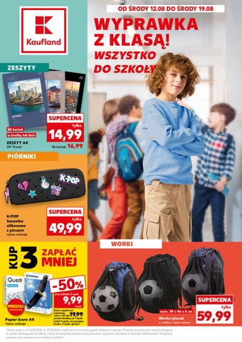 Kaufland Szkoła od 12.08 do 19.08.2026