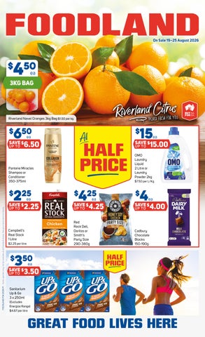 Foodland Catalogue Week 34 2026 - Foodland SA catalogue for Offer valid Wed 19 Aug 2026 - Tue 25 Aug 2026