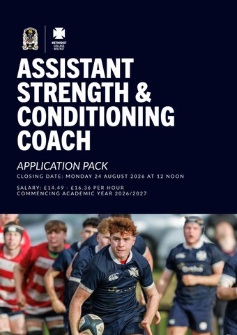 Application Pack - Assistant Strength & Conditioning Coach