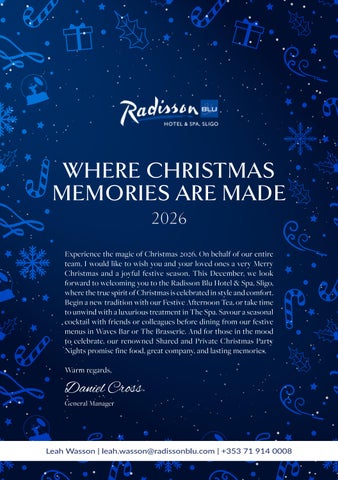 Radisson Sligo Christmas Brochure