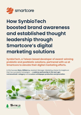 SynbioTech Success Story - Smartcore