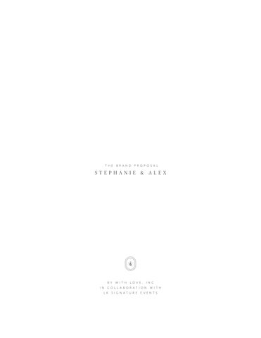 Stephanie & Alex Stationery Proposal