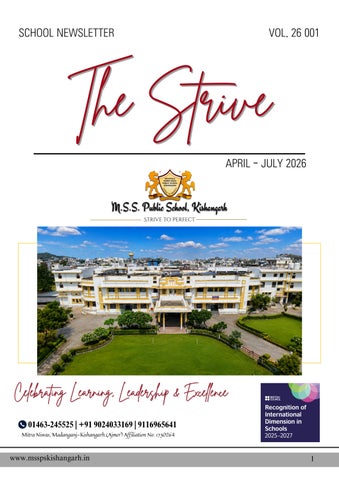 The Strive - School Newsletter