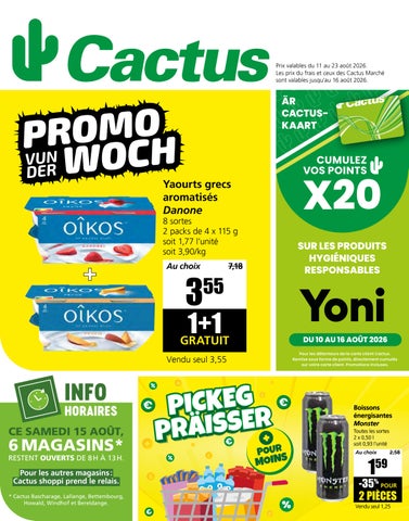 Dépliant Cactus du 10.08.2026
