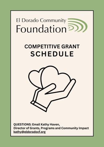 Competitive Grant Schedule