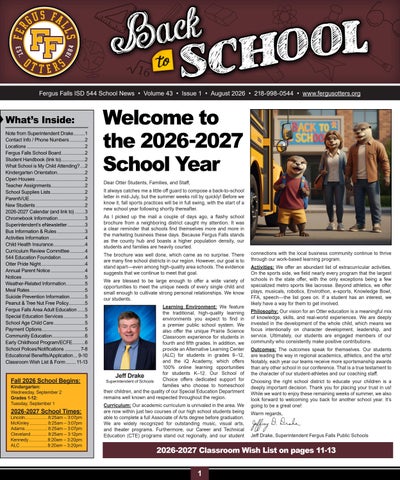 26-27 Back to School Newsletter