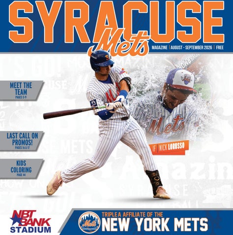 Syracuse Mets Aug-Sept 2026 gameday program