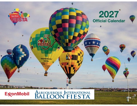 2027 Official Balloon Fiesta Calendar