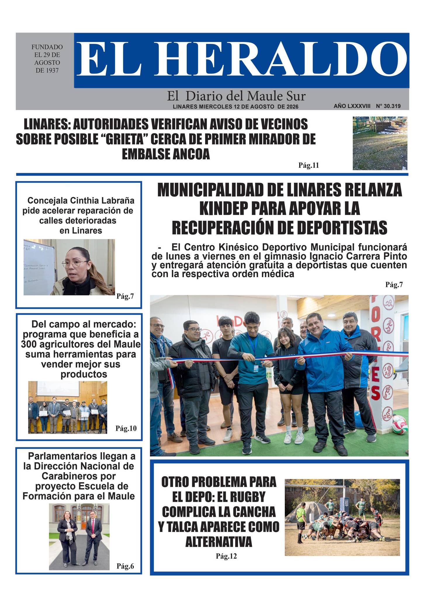 Miercoles 12 de agosto 2026