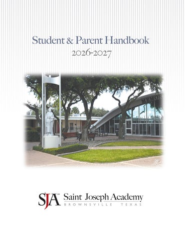 SJA Student/Parent Handbook 2026-2027