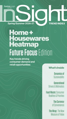 InSight Spring/Summer 2026-27 | Home + Housewares Heatmap: Future Focus Edition