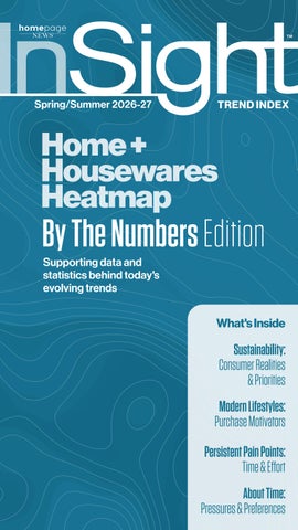 InSight Spring/Summer 2026-27 | Home + Housewares Heatmap: By The Numbers Edition