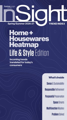 InSight Spring/Summer 2026-27 | Home + Housewares Heatmap: Life & Style Edition