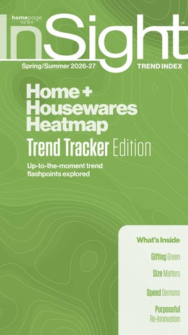 InSight Spring/Summer 2026-27 | Home + Housewares Heatmap: Trend Trackers Edition
