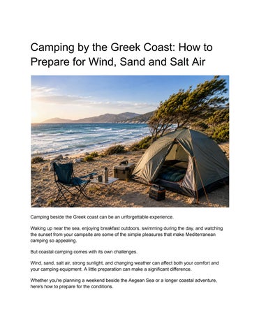 Camping by the Greek Coast_ How to Prepare for Wind, Sand and Salt Air