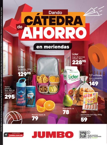 Cátedra de ahorro Meriendas II - Jumbo Escolares 2026