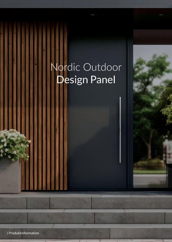 EN - Nordic Outdoor Design Panel - Datasheet