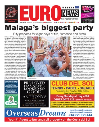 Costa del Sol 13 – 19 August 2026 Issue 2145