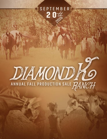 Diamond K Ranch 2026 Sale Catalog