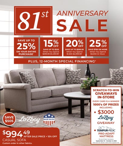81st Anniversary Sale