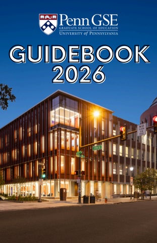 Penn GSE 2026 - Guidebook