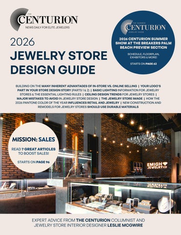 2026 JEWELRY STORE DESIGN GUIDE AND MISSION: SALES MAGAZINE JULY-AUGUST 2026