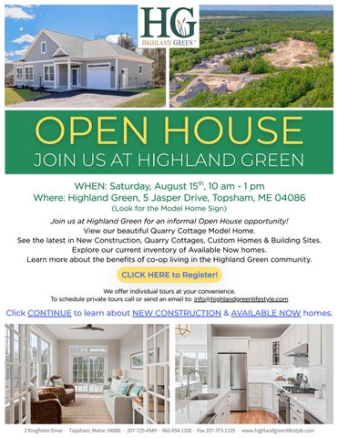 Highland Green Open House August 15th