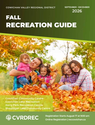 CVRD Fall 2026 Recreation Guide