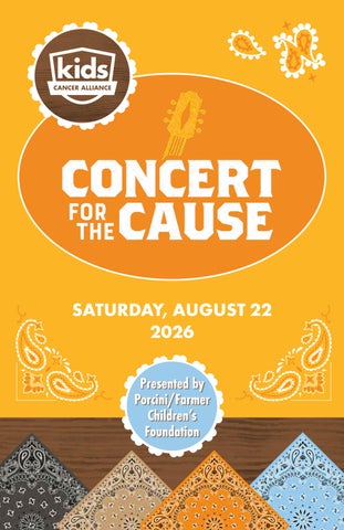 Concert for the Cause 2026 Program