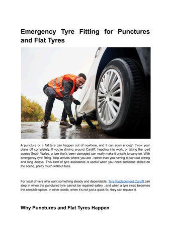 Emergency Tyre Fitting for Punctures and Flat Tyres