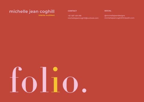Michelle Jean Coghill - Folio 13.08.2026