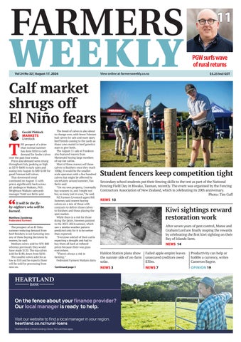 Farmers Weekly NZ August 17 2026
