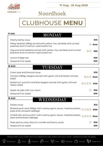 Clubhouse | Noordhoek | 2026