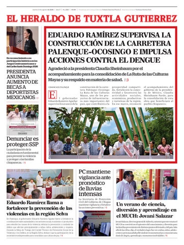 El Heraldo de Tuxtla Gutierrez 13 de Agosto 2026
