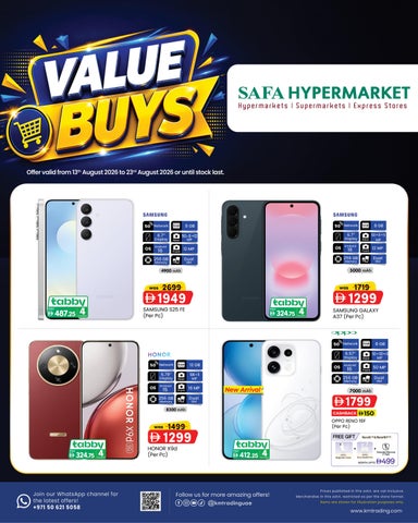 VALUE BUYS_SAFA Hypermarket Edition_13th August 2026