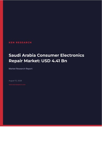 Saudi Arabia Consumer Electronics Repair Market: USD 4.41 Bn