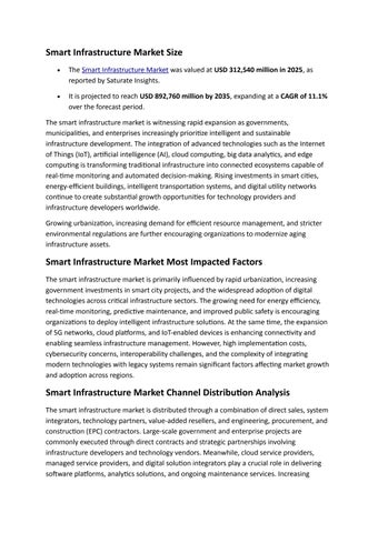 Smart Infrastructure Market